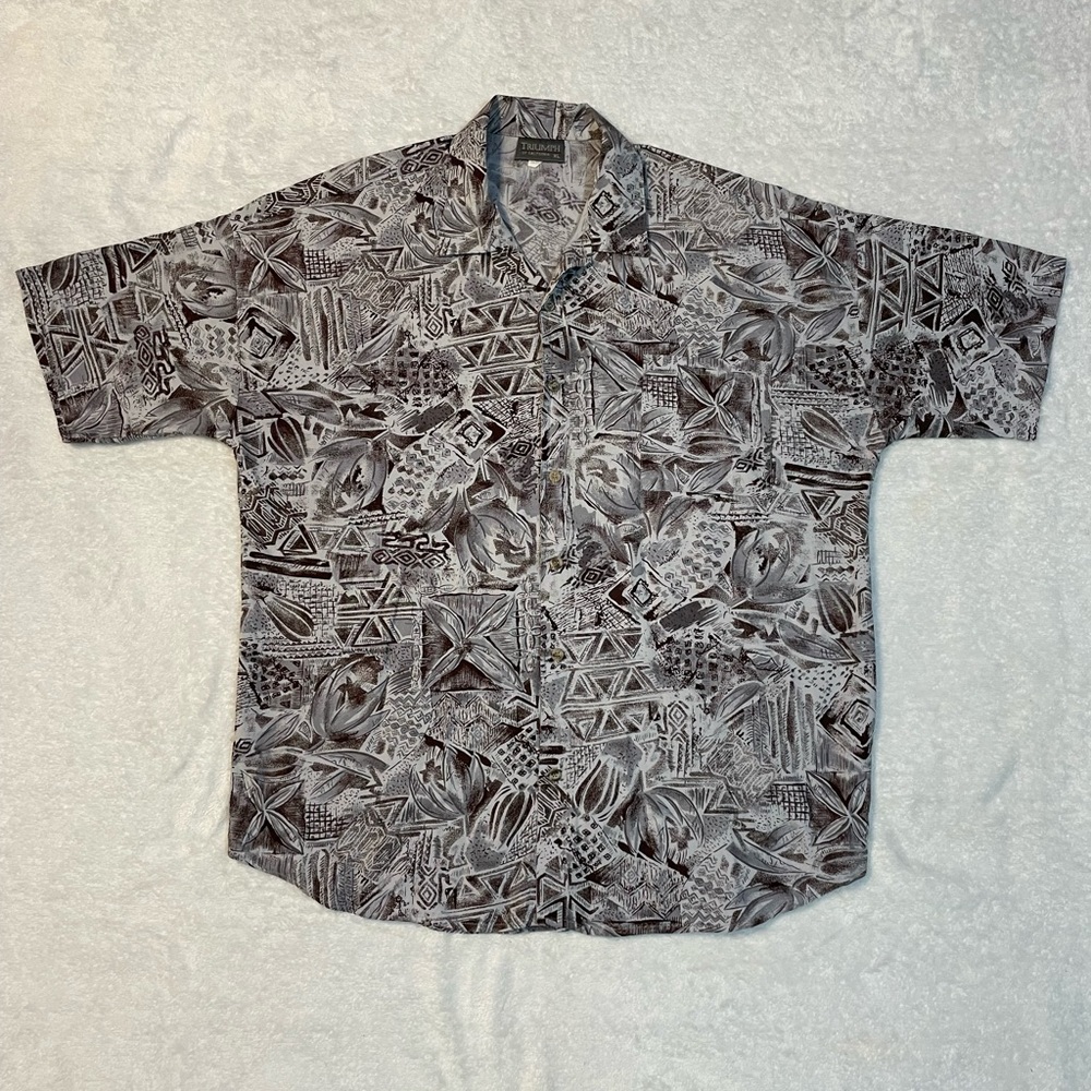VTG Triumph Of California Shirt Mens Size XL Short Sleeve Button Down USA Made